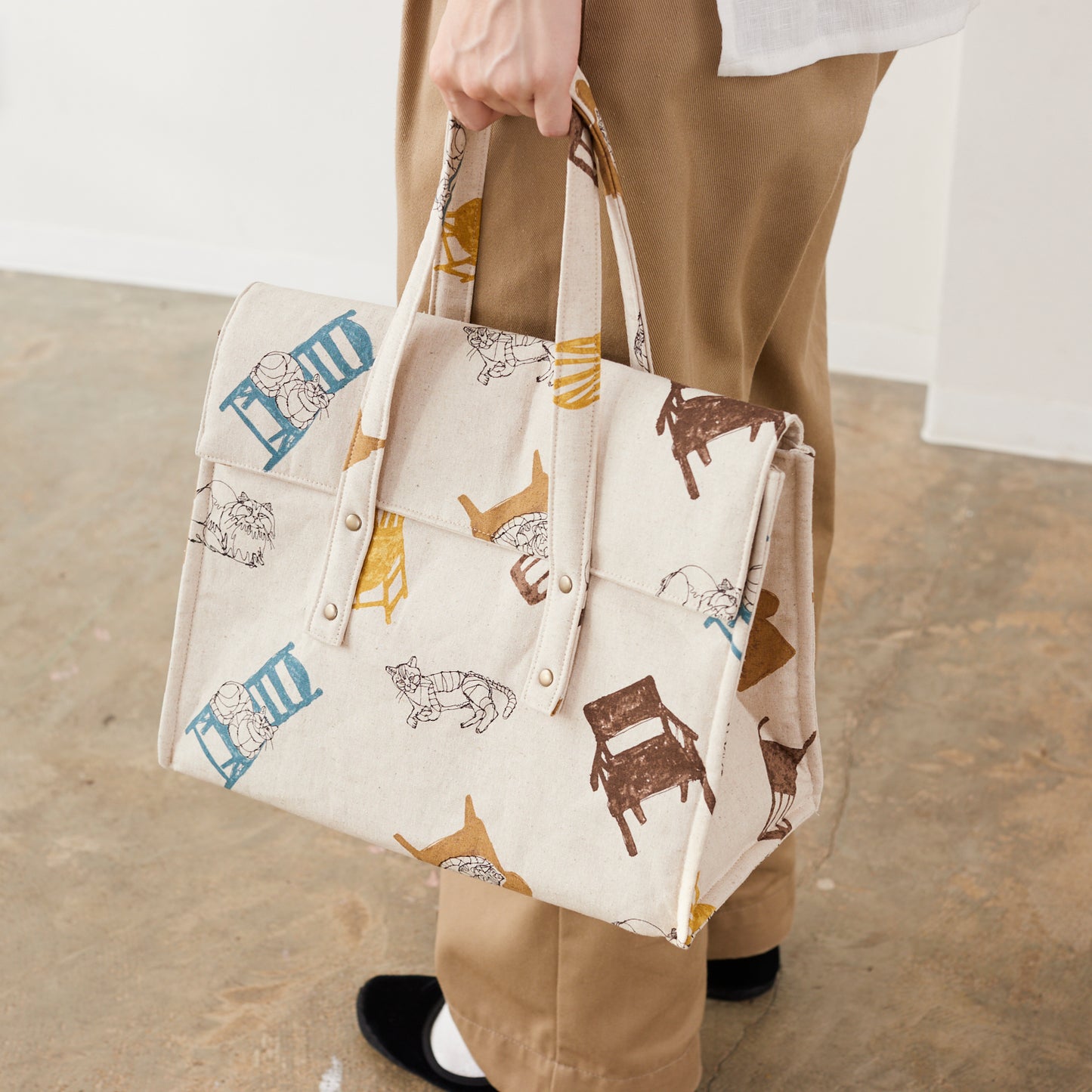 HAyU fabric CATLOAF Canvas EGX-7713-1