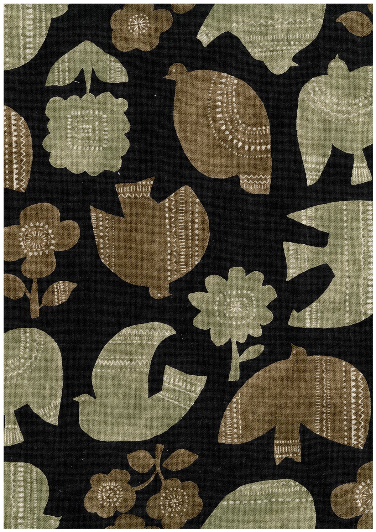 Nordic Animals Birds Cotton Linen Canvas YKA-49020-1