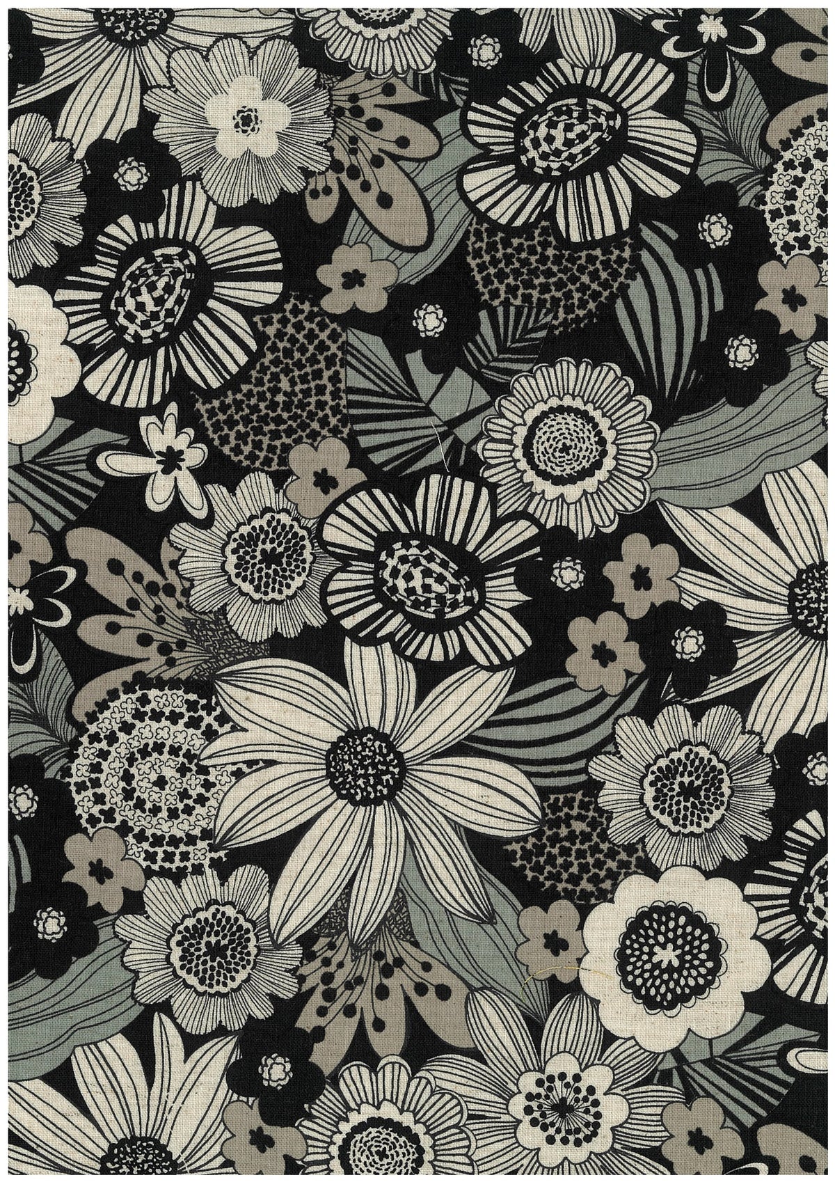 Linnea Black Cotton Sheeting YKA-49070-1