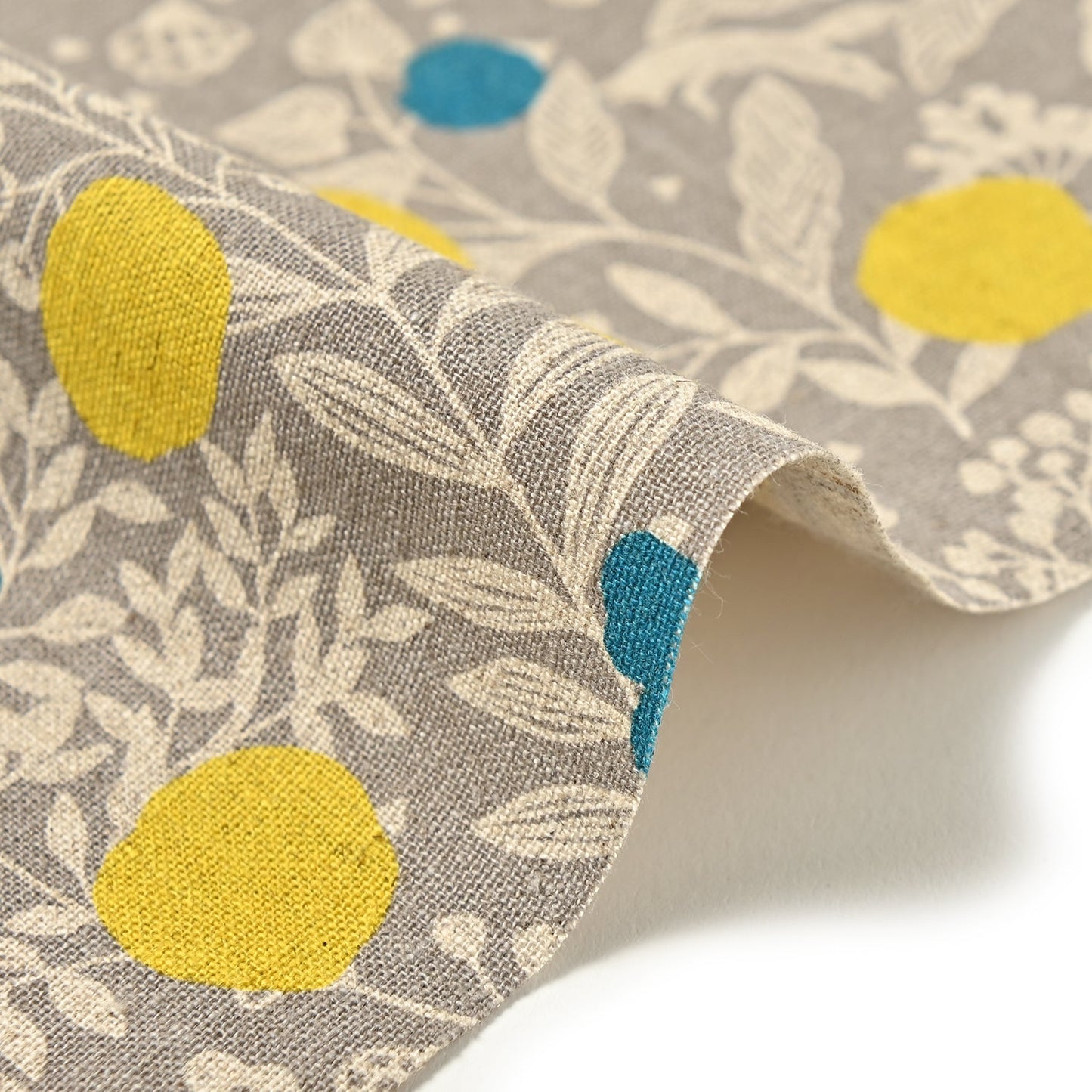 echino Plum Linen Cotton Canvas