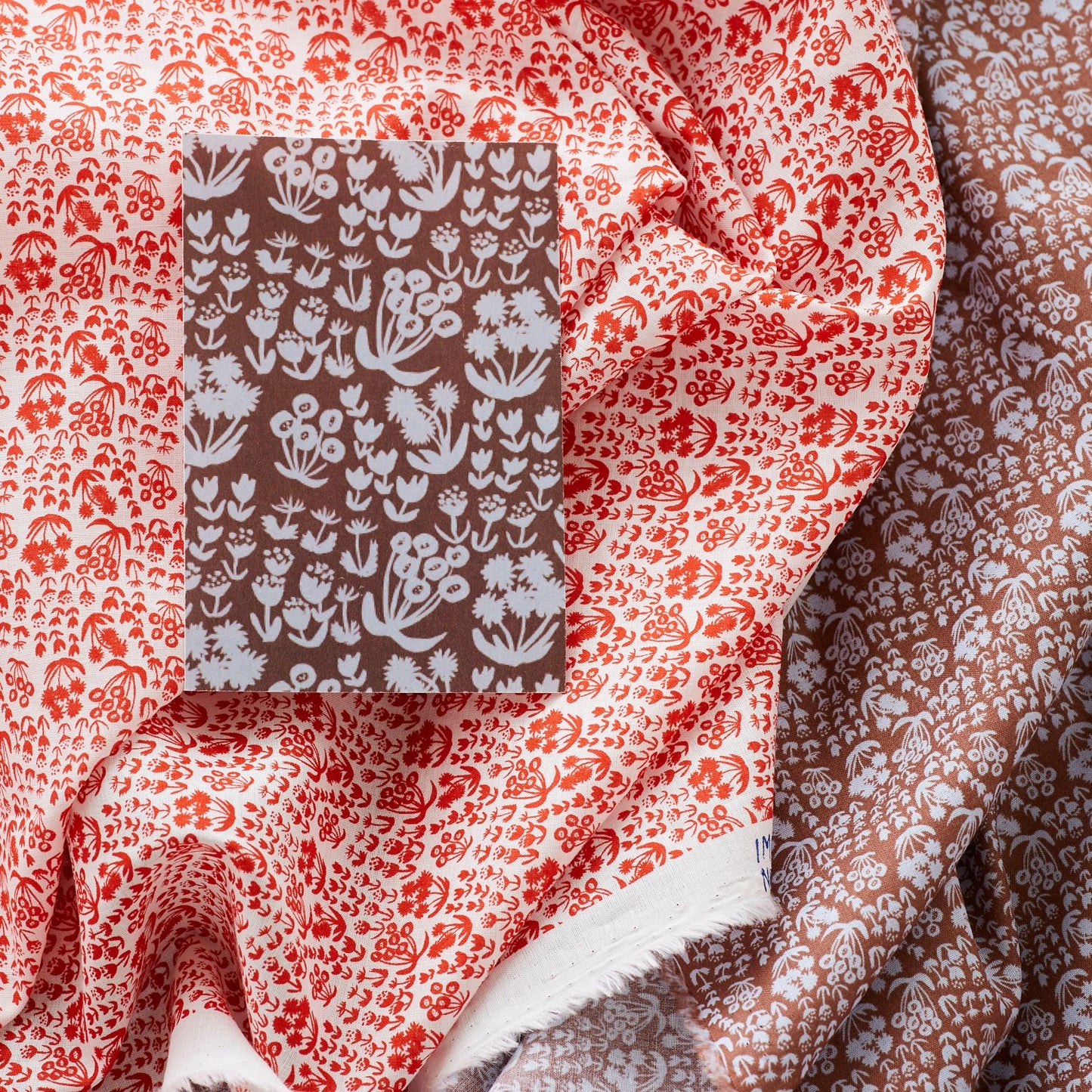 Egg Press “Messy Meadow” Poplin