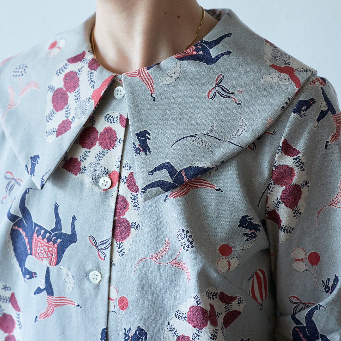Sanae Sugimoto Circus Night Cotton Linen Sheeting