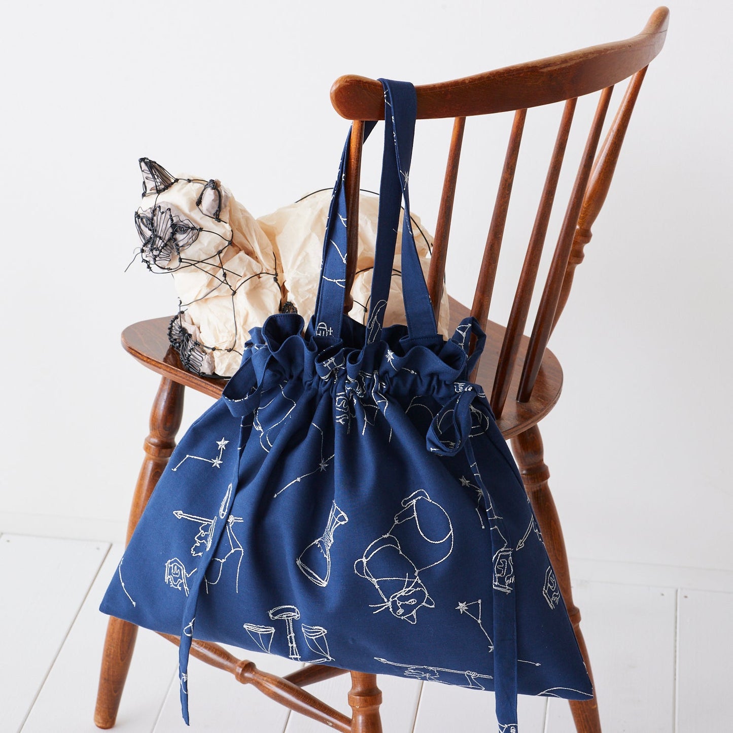 +HAyU fabric Signs of the Zodiac Embroidered Cotton Linen Sheeting