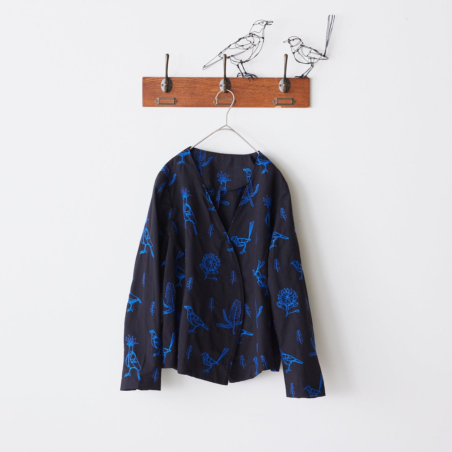 +HAyU fabric Bird Embroidered Cotton Linen Sheeting