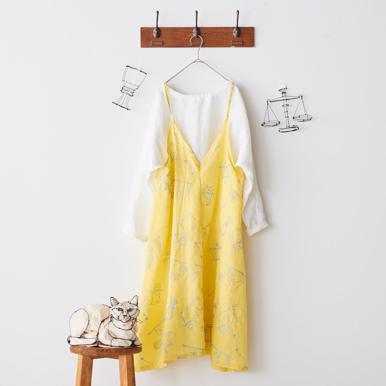 +HAyU fabric Signs of the Zodiac Embroidered Cotton Linen Sheeting