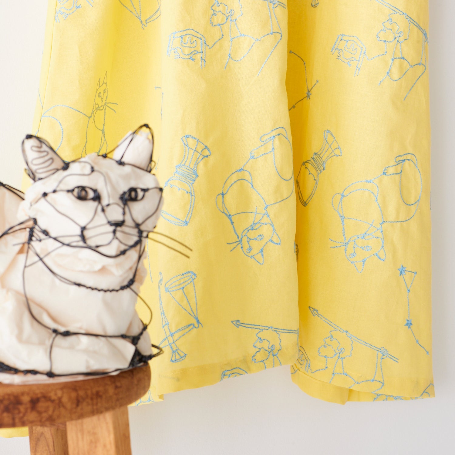 +HAyU fabric Signs of the Zodiac Embroidered Cotton Linen Sheeting