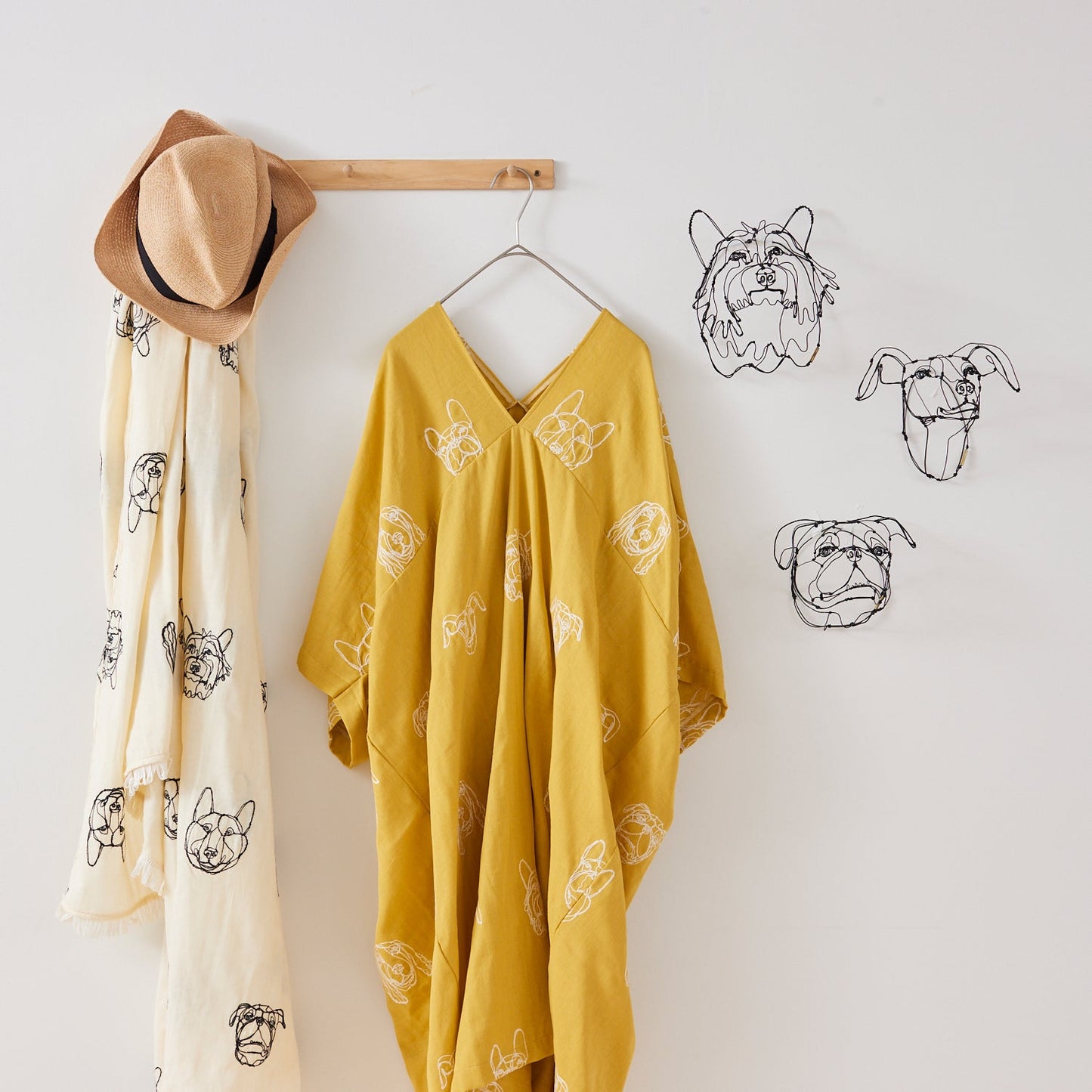 Hayu Fabric “Dogs EDouble Gauze