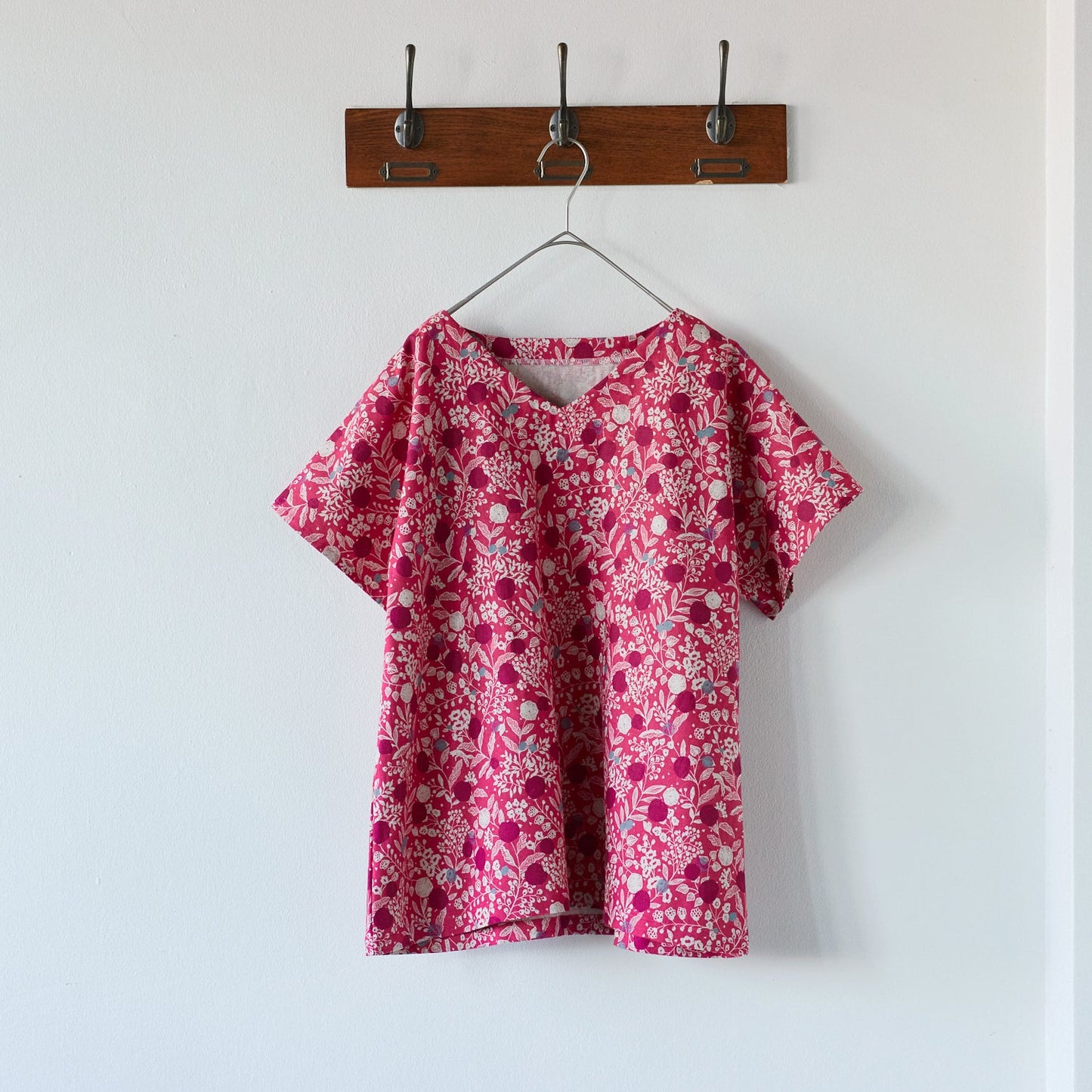 echino Plum Linen Cotton Canvas