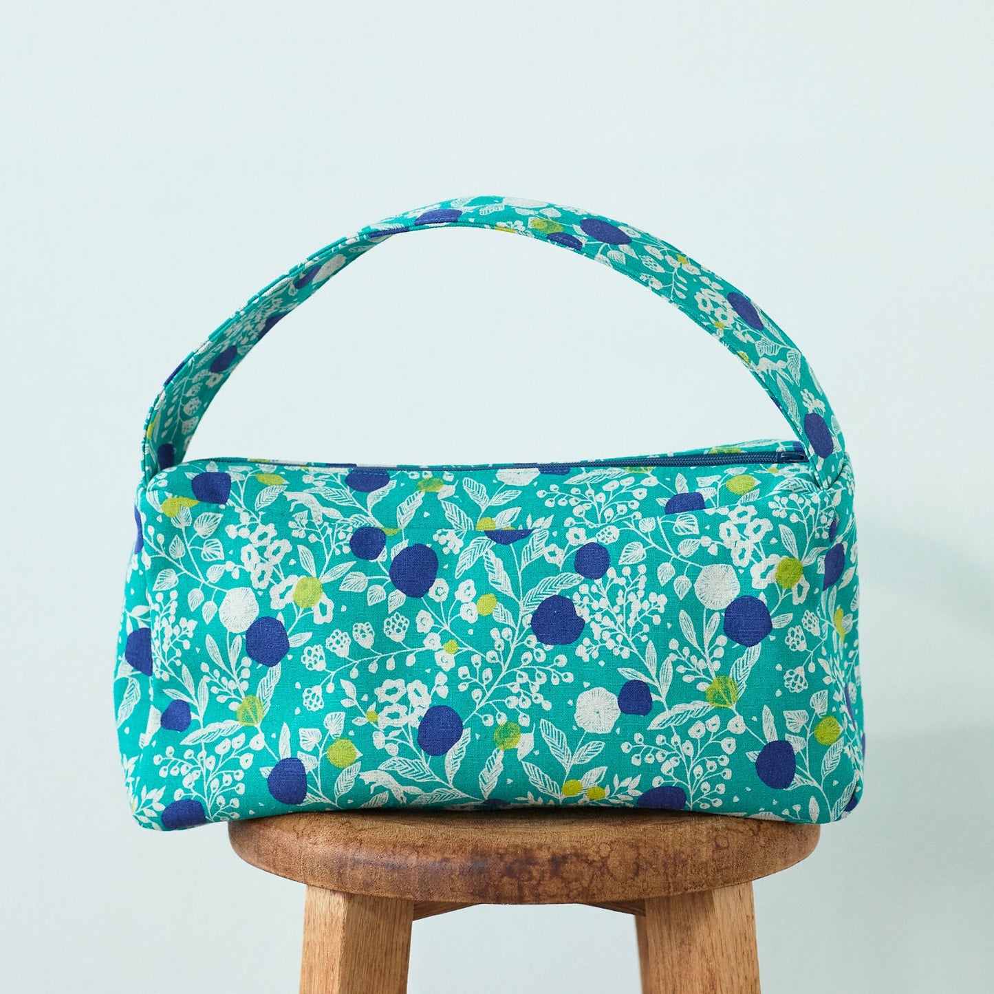 echino Plum Linen Cotton Canvas