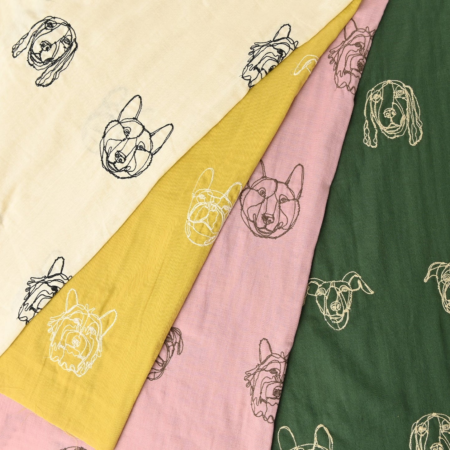 Hayu Fabric “Dogs EDouble Gauze