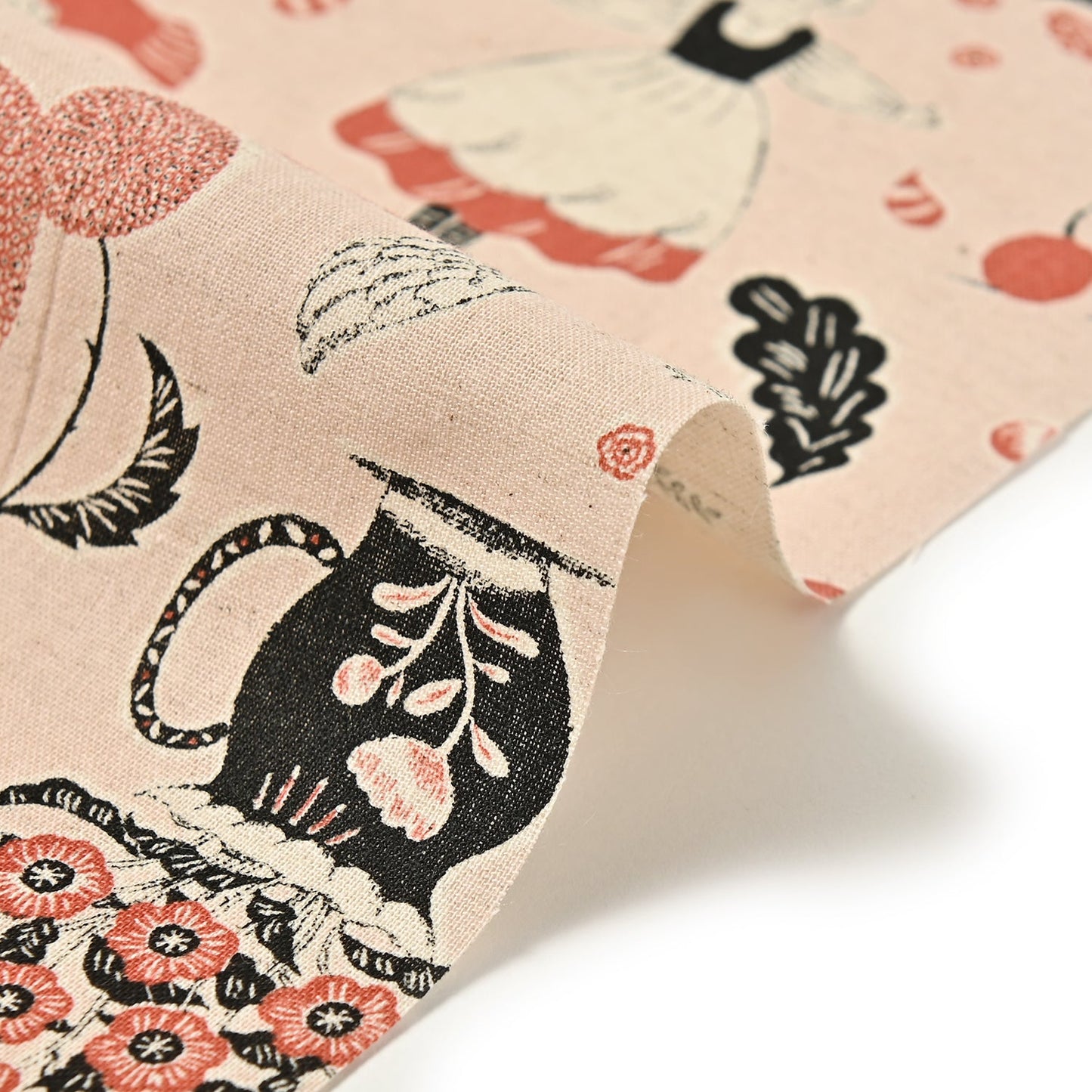 Sanae Sugimoto Humming Flower Cotton Linen Sheeting