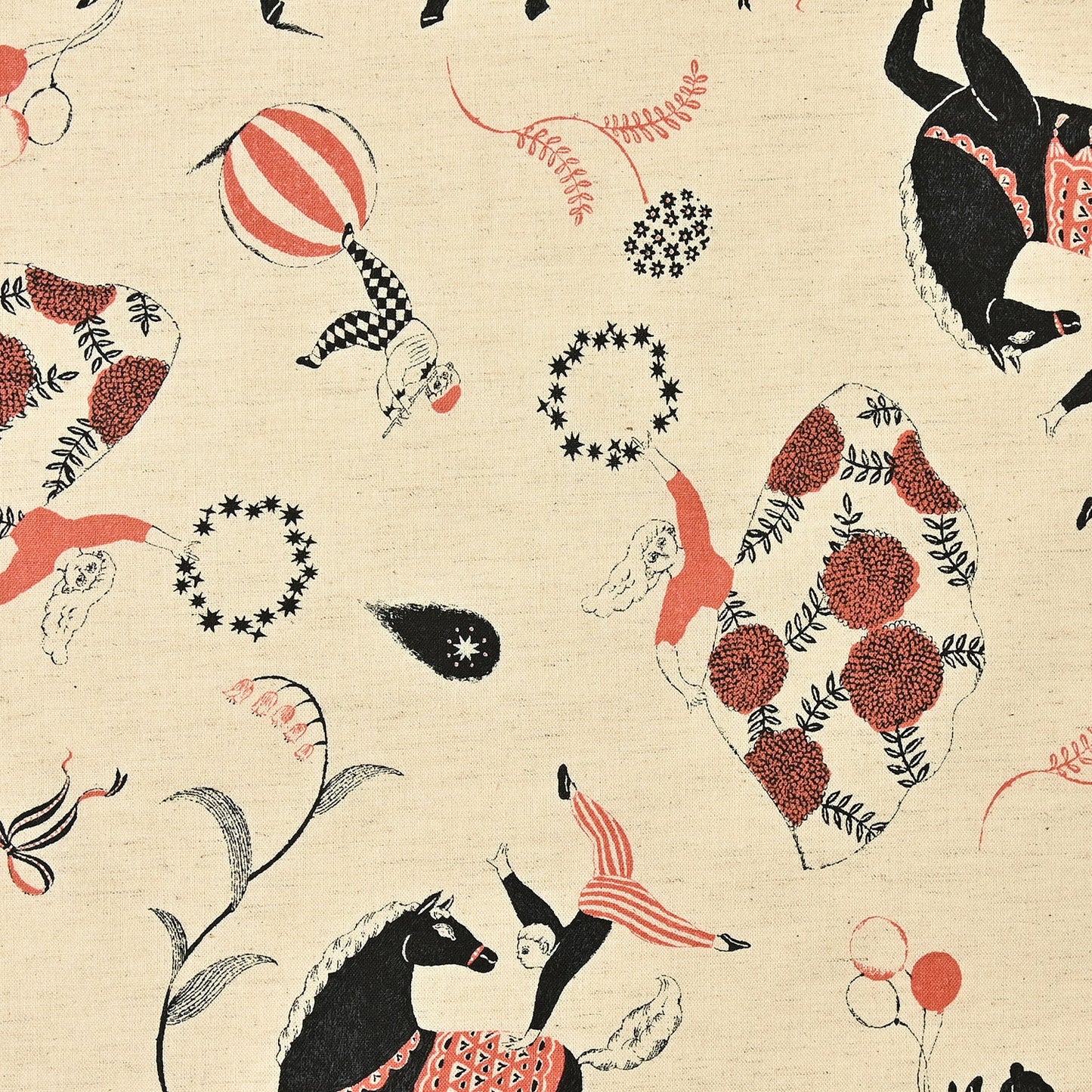 Sanae Sugimoto Circus Night Cotton Linen Sheeting