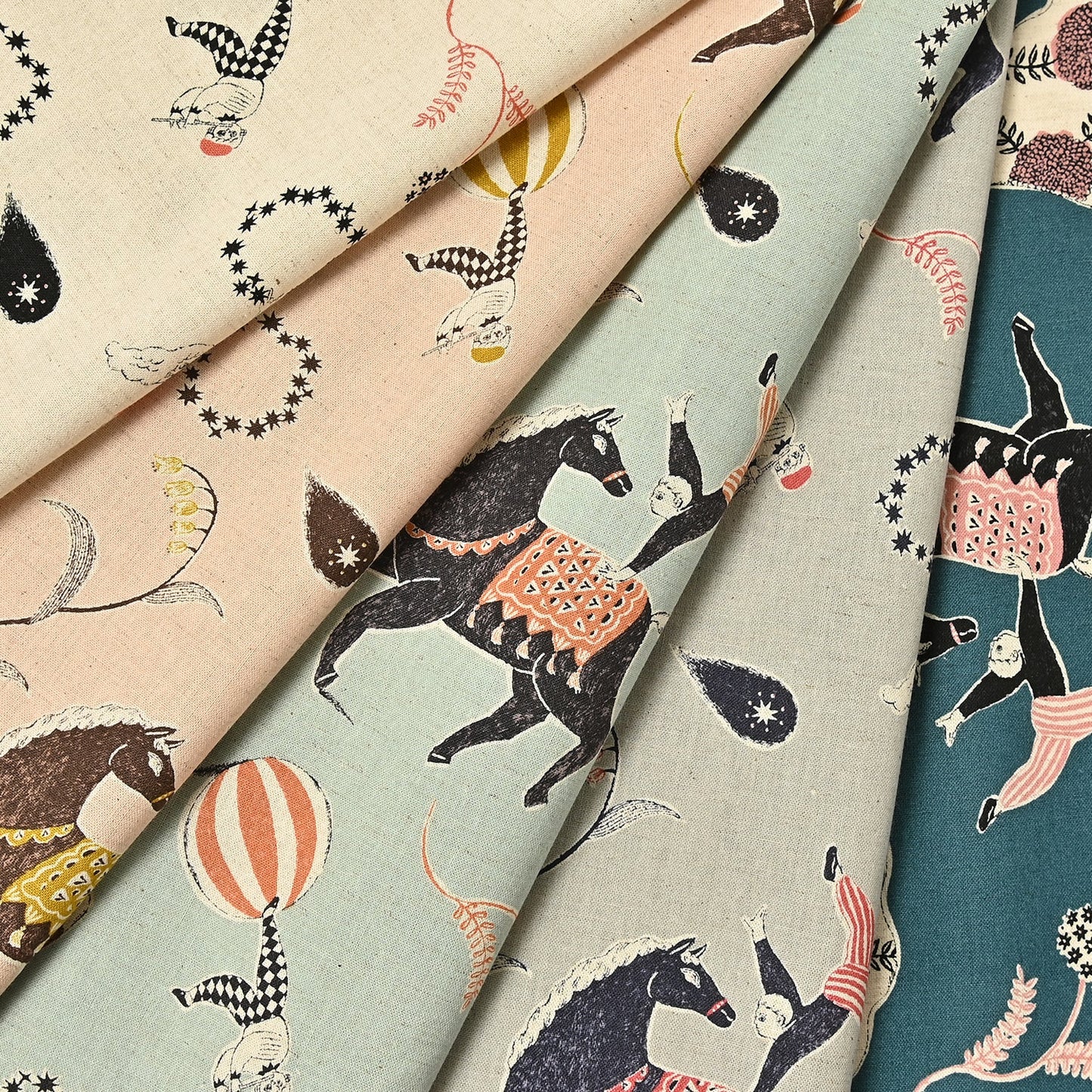 Sanae Sugimoto Circus Night Cotton Linen Sheeting