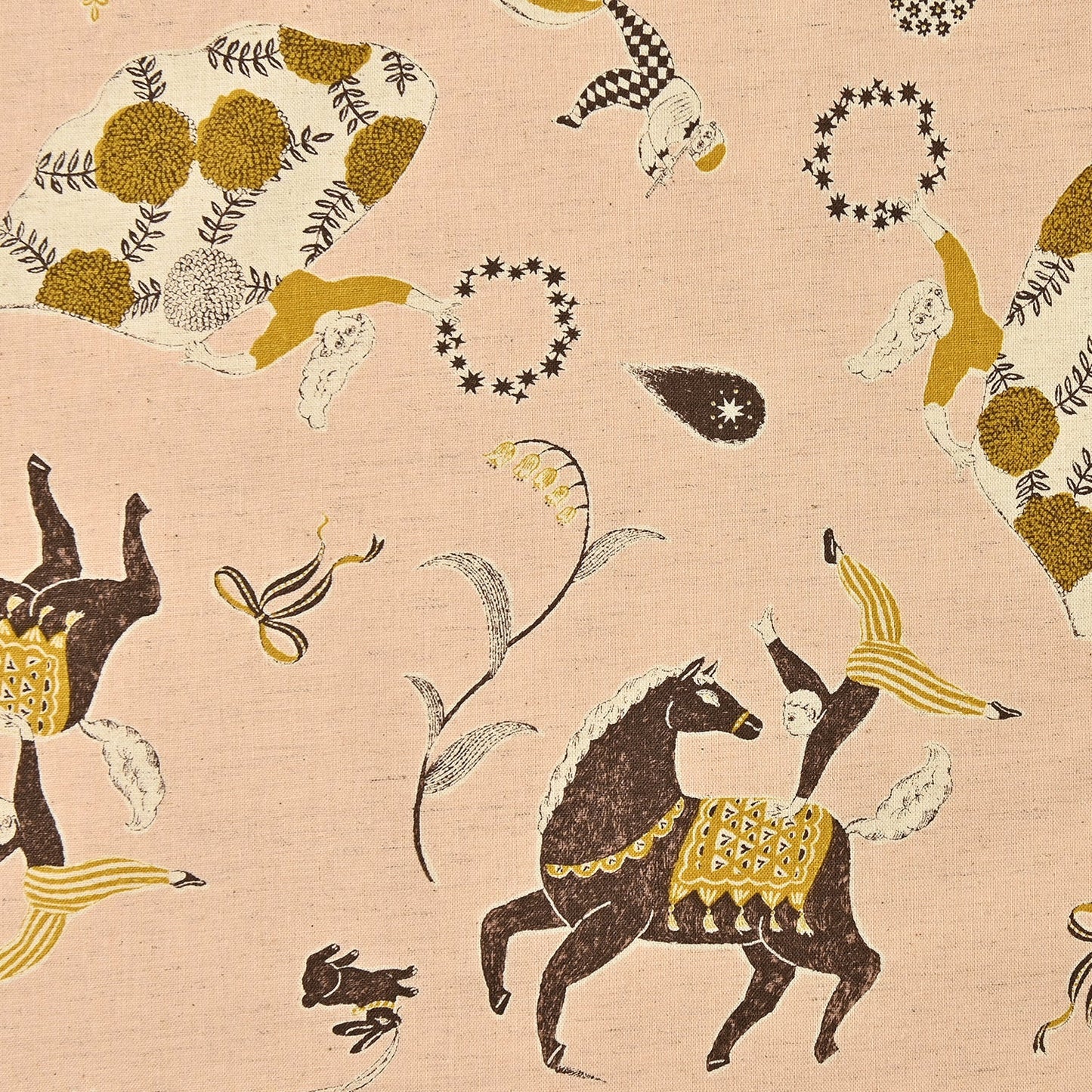 Sanae Sugimoto Circus Night Cotton Linen Sheeting