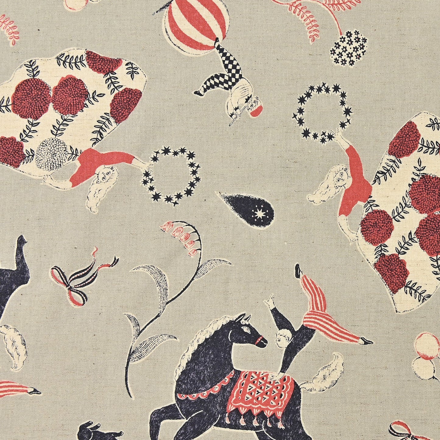 Sanae Sugimoto Circus Night Cotton Linen Sheeting