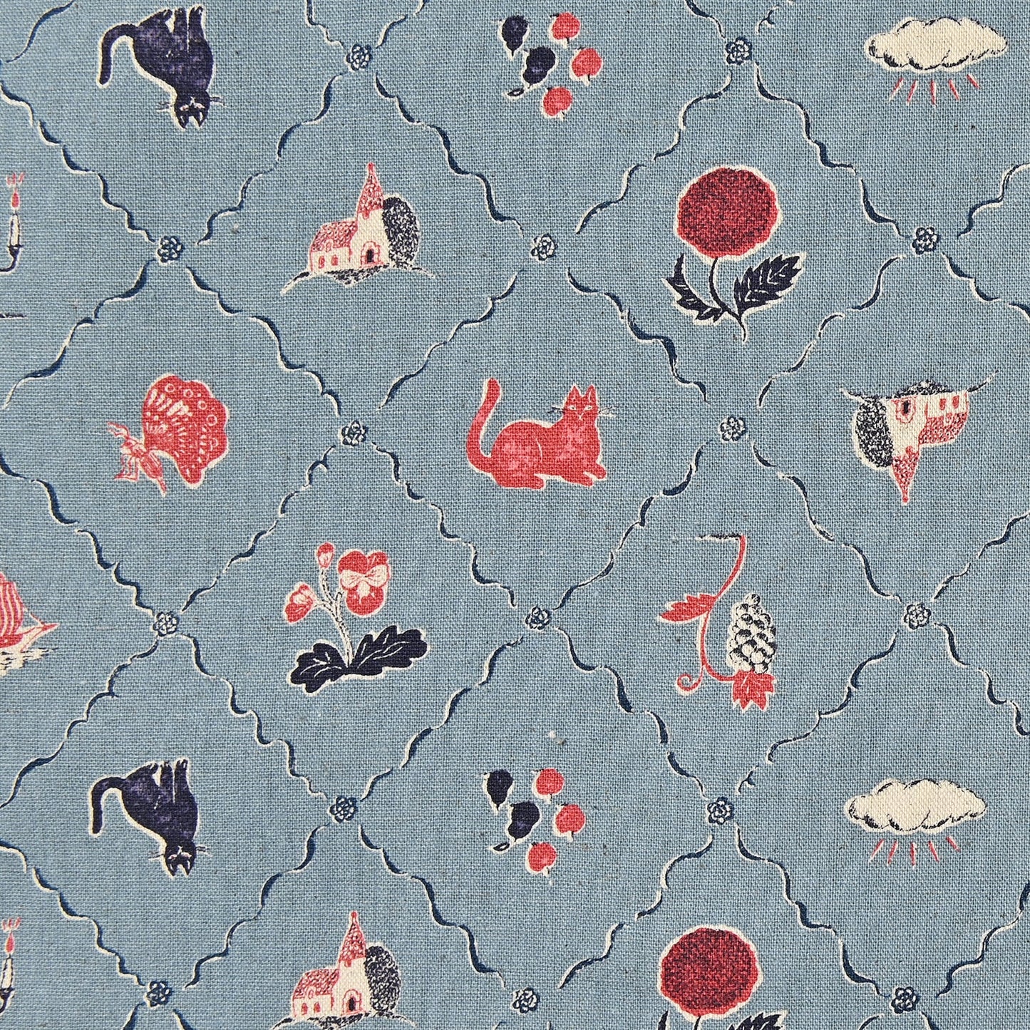 Sanae Sugimoto Your Cat Cotton Linen Canvas