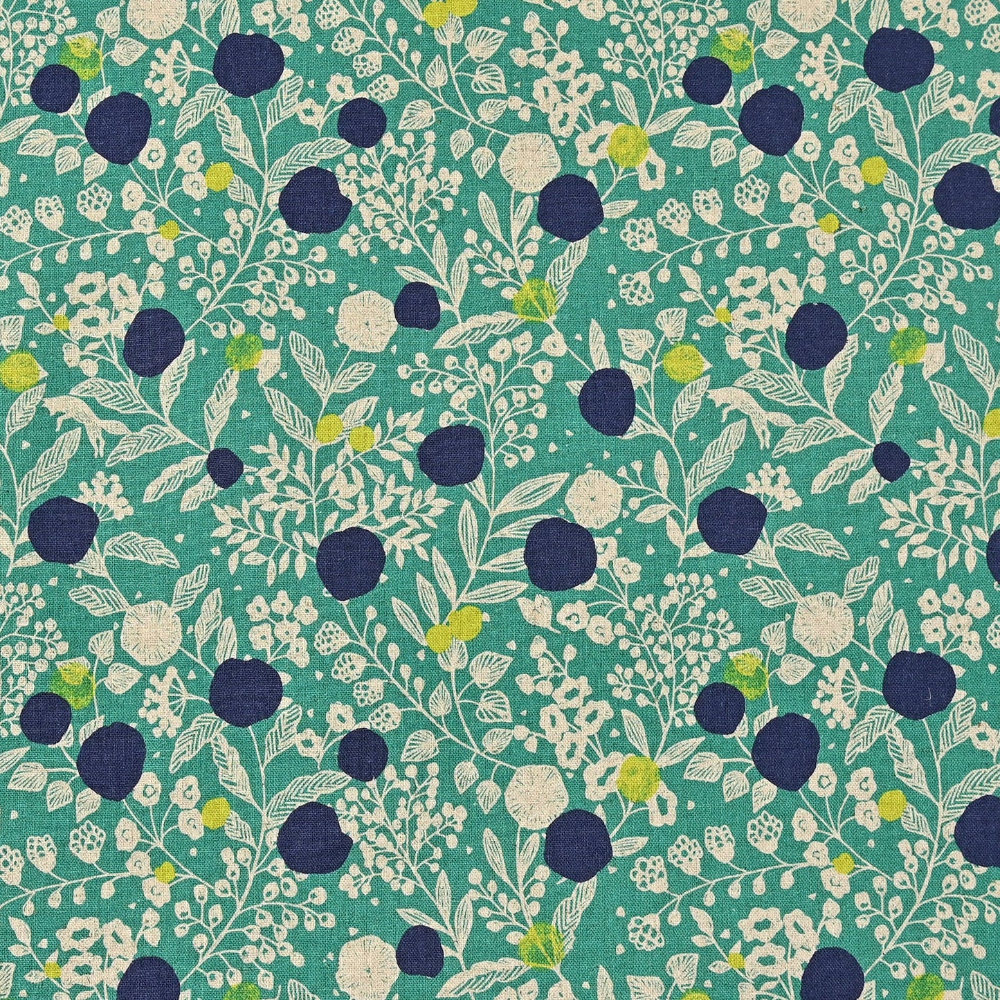 echino Plum Linen Cotton Canvas