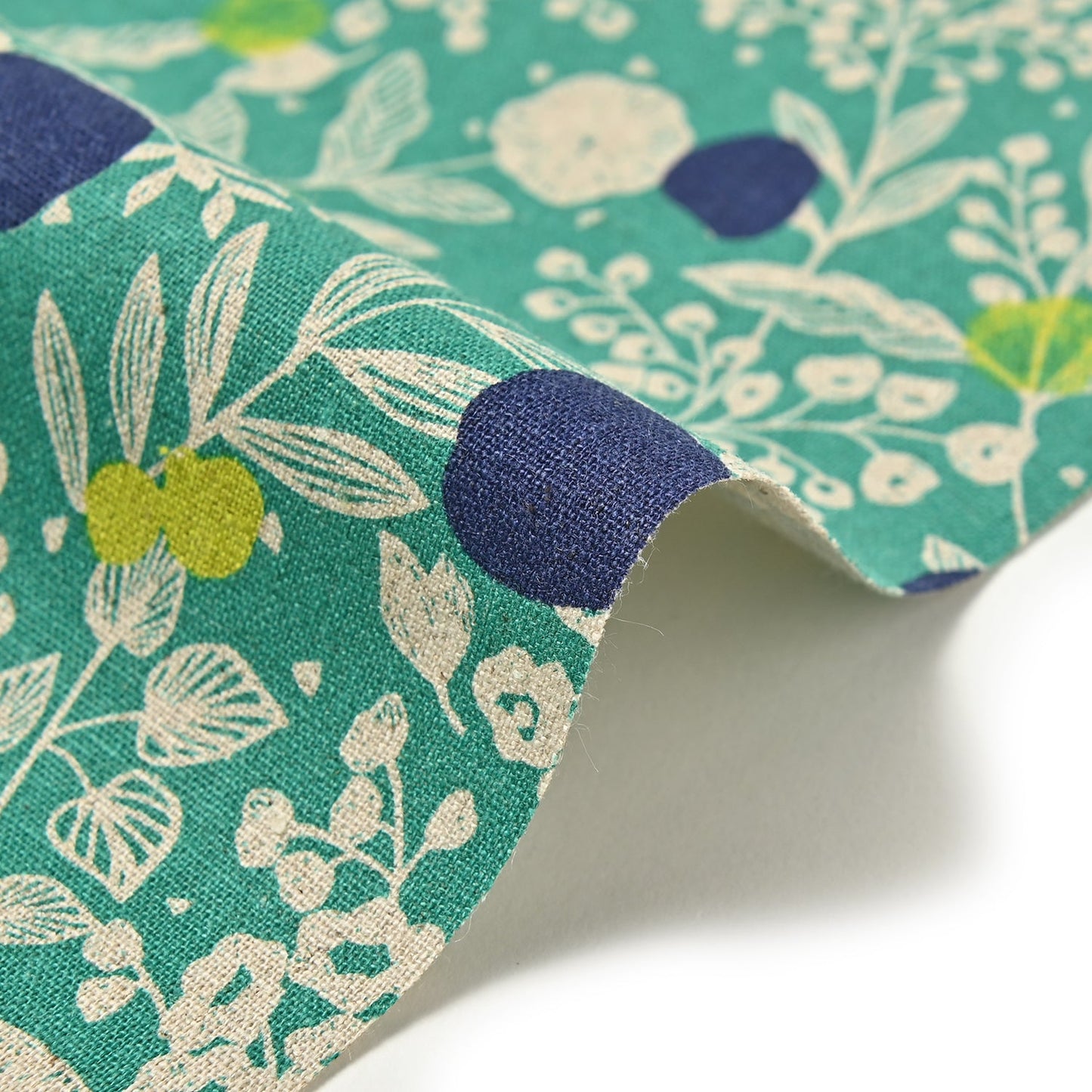 echino Plum Linen Cotton Canvas