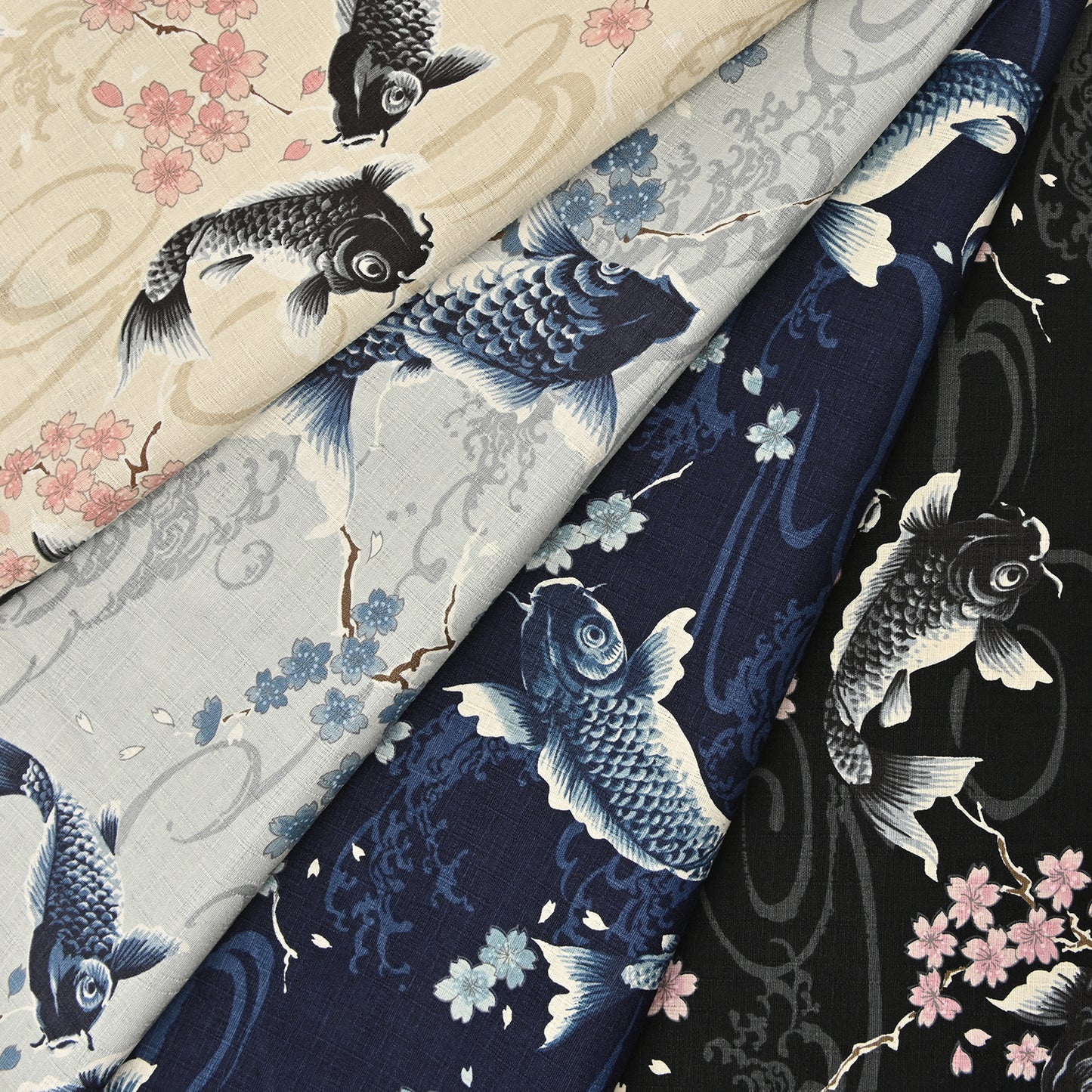 Todoroki Koi Carp Dobby Cloth YGA-49110-1