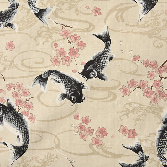 Todoroki Koi Carp Dobby Cloth YGA-49110-1