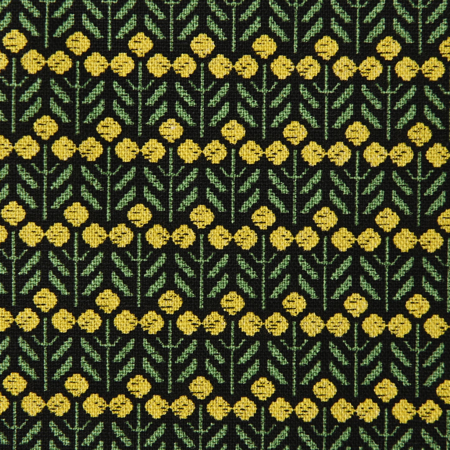 Sashiko Mimosa Pattern Canvas YKA-91060-2