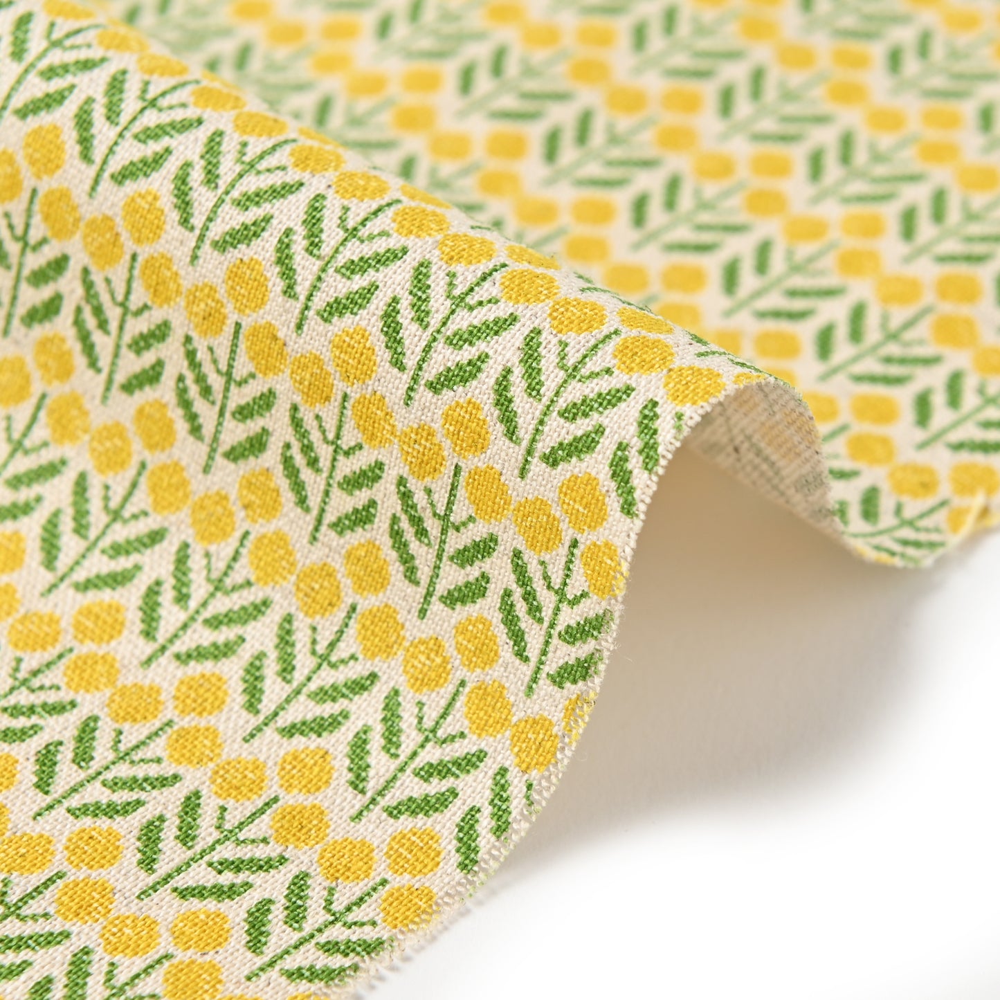 Sashiko Mimosa Pattern Canvas YKA-91060-2