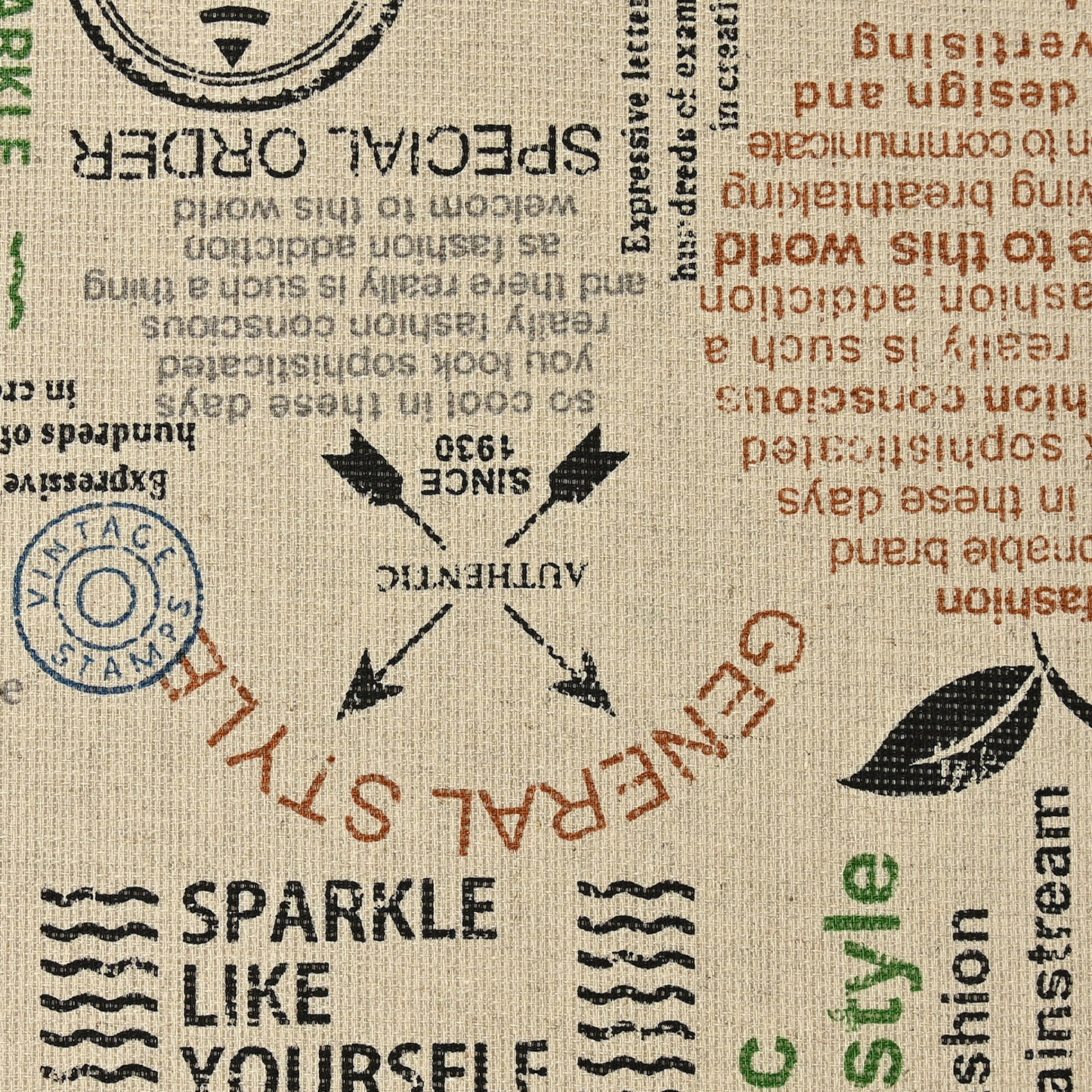 Vintage Logo Panama Cloth YQA-11040-1