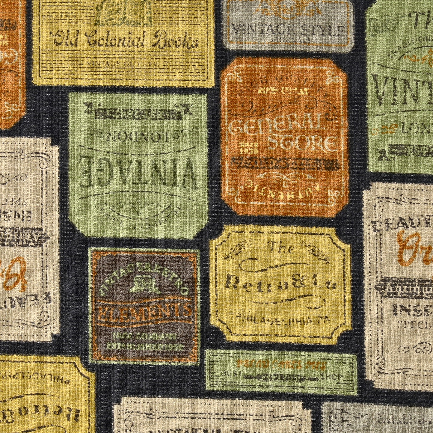 Vintage Logo Panama Cloth YQA-11040-2