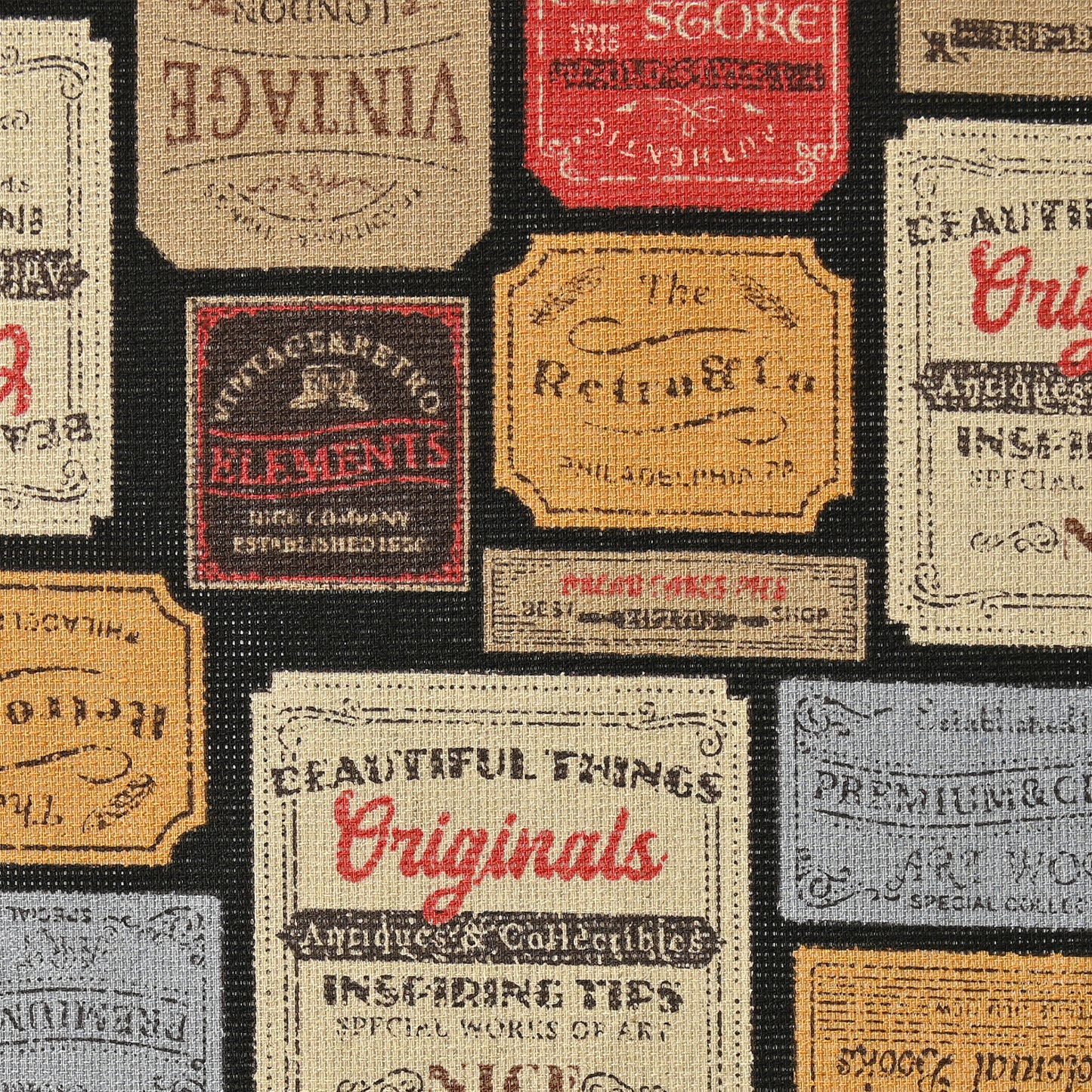Vintage Logo Panama Cloth YQA-11040-2