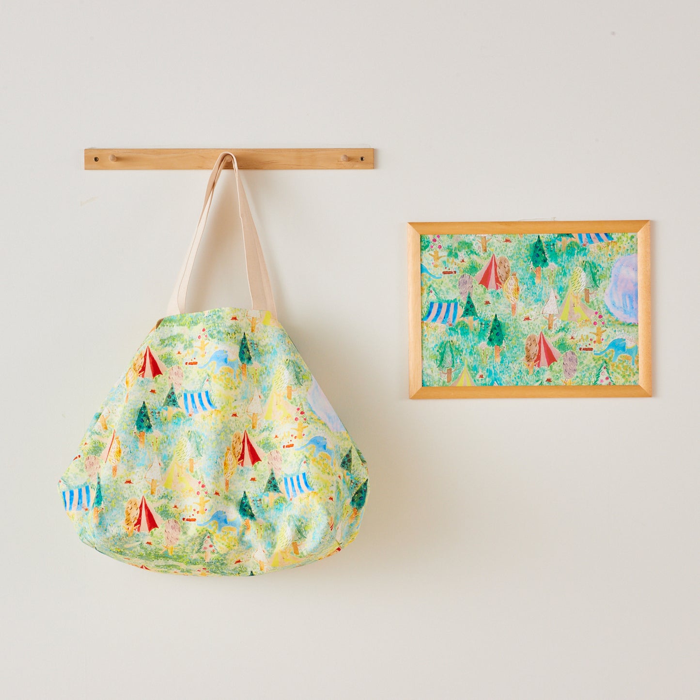 Paper Message “Grass & Flower Circus” Muslin, Sheeting