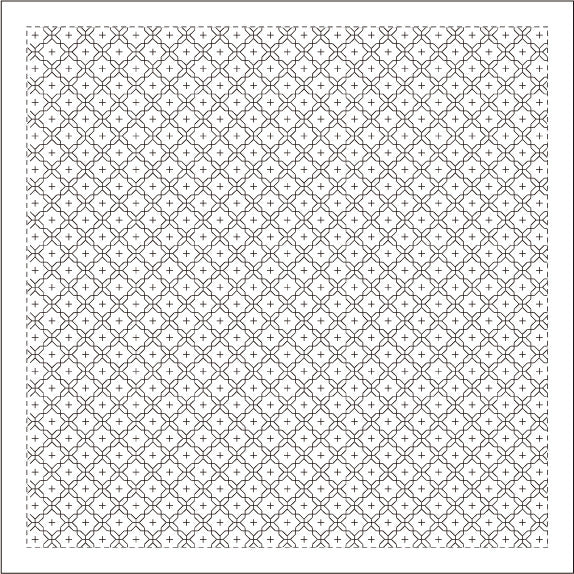 Yokota Daruma Sashiko Sampler - Hitomezashi