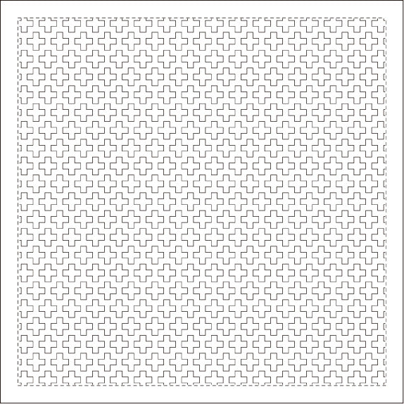 Yokota Daruma Sashiko Sampler - Hitomezashi