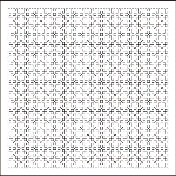 Yokota Daruma Sashiko Sampler - Hitomezashi