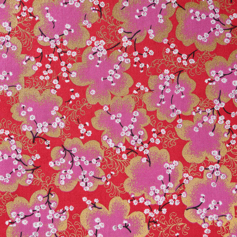 Flowering Plum Blossom Traditional Japanese Cotton Sheeting 2000-53