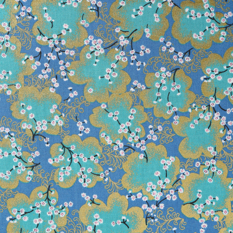 Flowering Plum Blossom Traditional Japanese Cotton Sheeting 2000-53