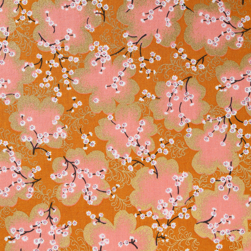 Flowering Plum Blossom Traditional Japanese Cotton Sheeting 2000-53