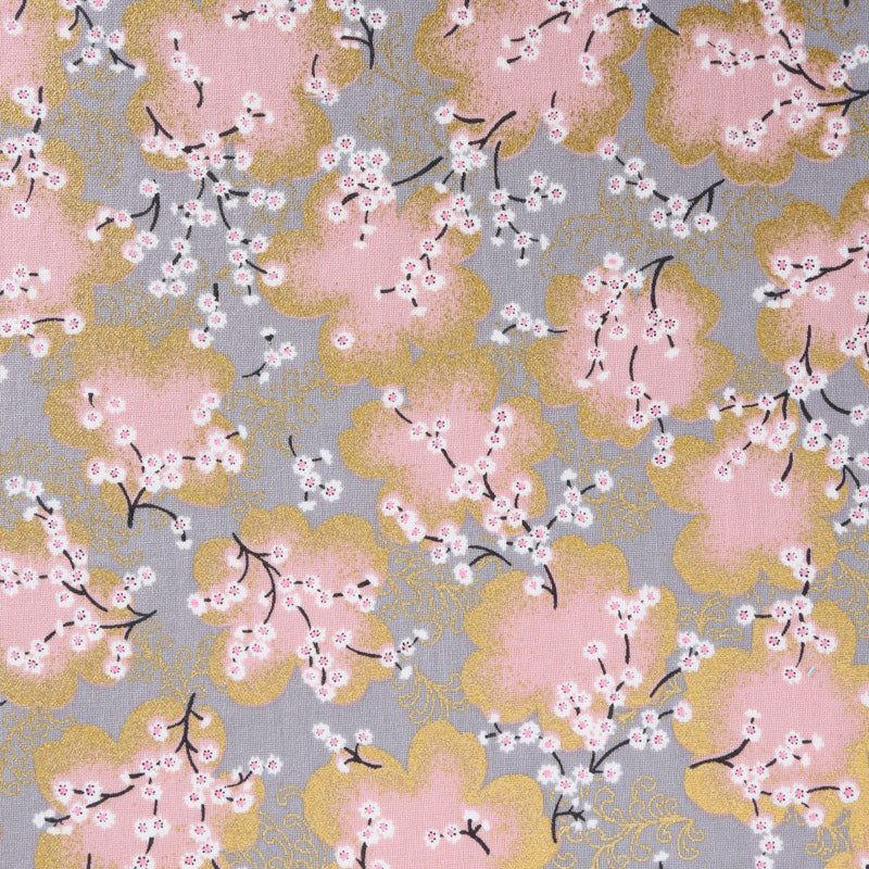 Flowering Plum Blossom Traditional Japanese Cotton Sheeting 2000-53