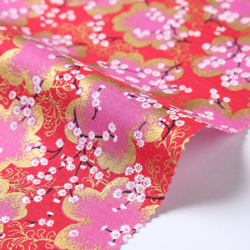 Flowering Plum Blossom Traditional Japanese Cotton Sheeting 2000-53