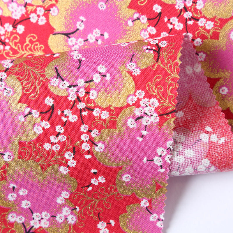 Flowering Plum Blossom Traditional Japanese Cotton Sheeting 2000-53