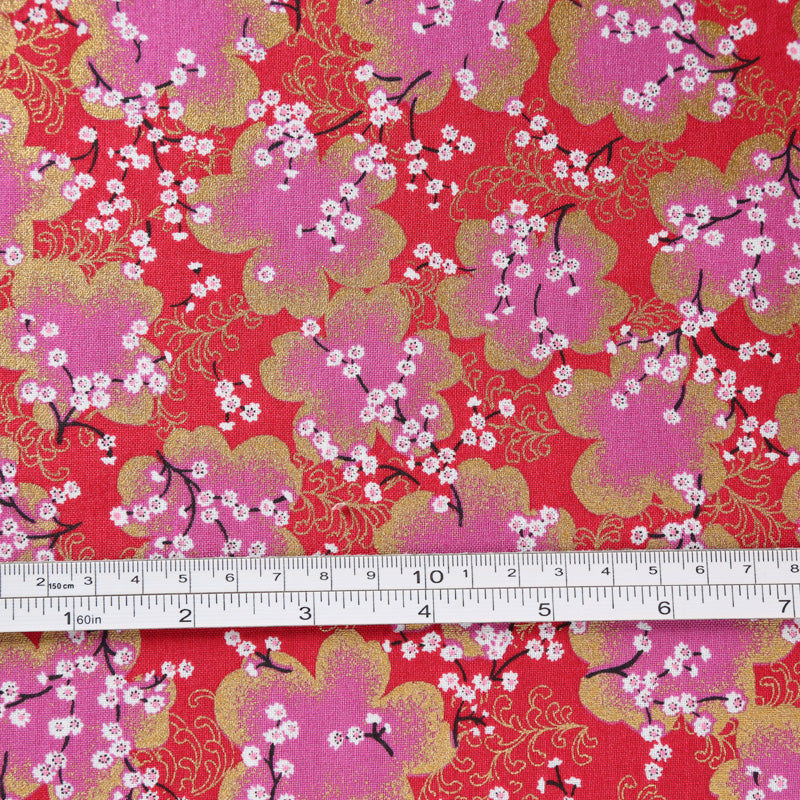 Flowering Plum Blossom Traditional Japanese Cotton Sheeting 2000-53