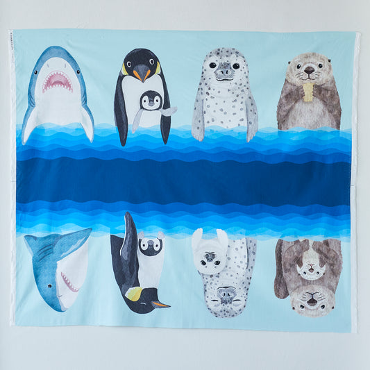 Home Deco Peeking Ocean Friends Sheeting YGA-79020-2