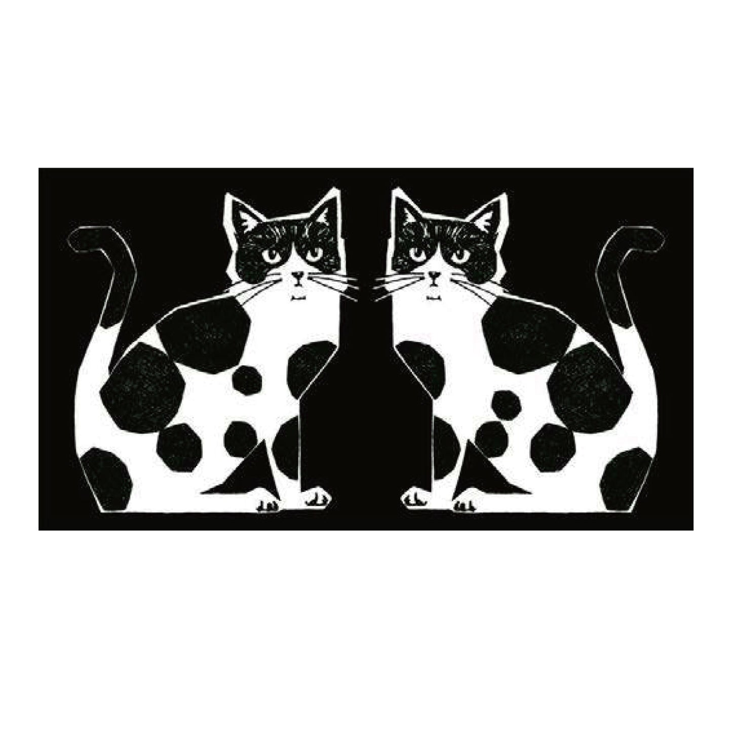 [Preorder Period: 28th Feb 2026] Echino Nekonoe Two Cats Cotton Linen Canvas EYX-91100-100