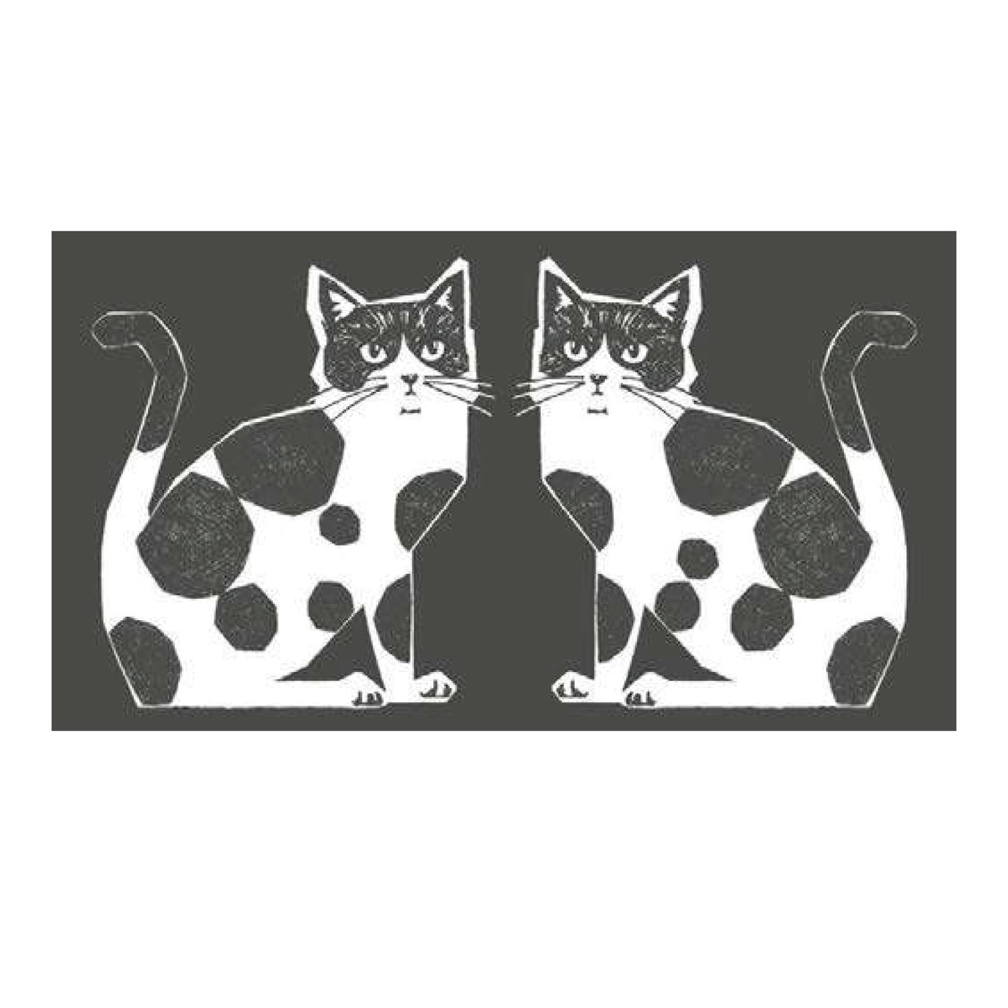 [Preorder Period: 28th Feb 2026] Echino Nekonoe Two Cats Cotton Linen Canvas EYX-91100-100