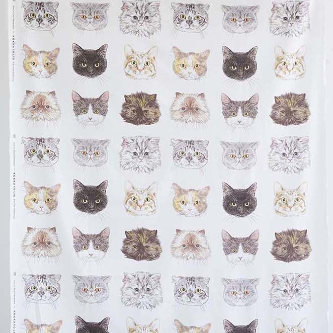 365 Cat. Art Cat Faces Sheeting EKX-1700-2