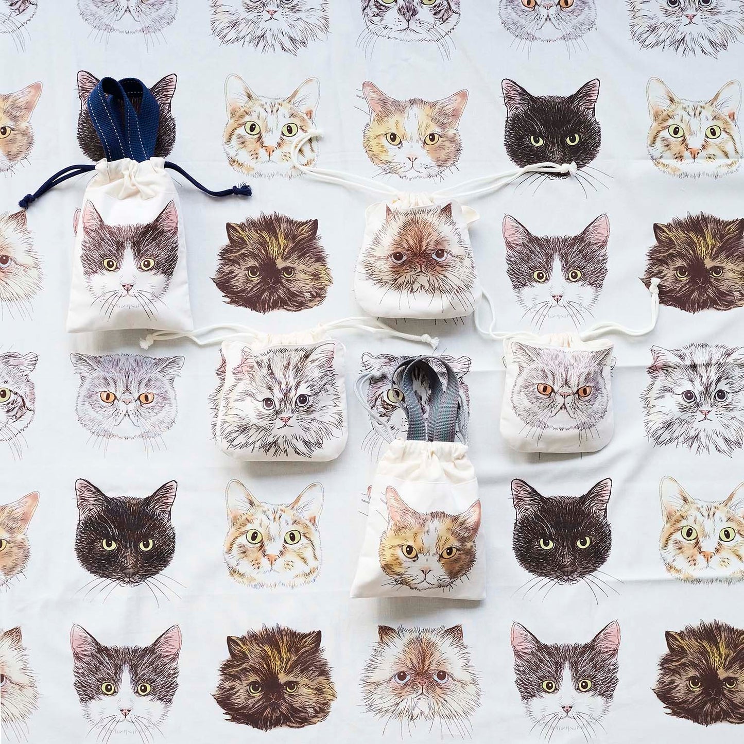 365 Cat. Art Cat Faces Sheeting EKX-1700-2