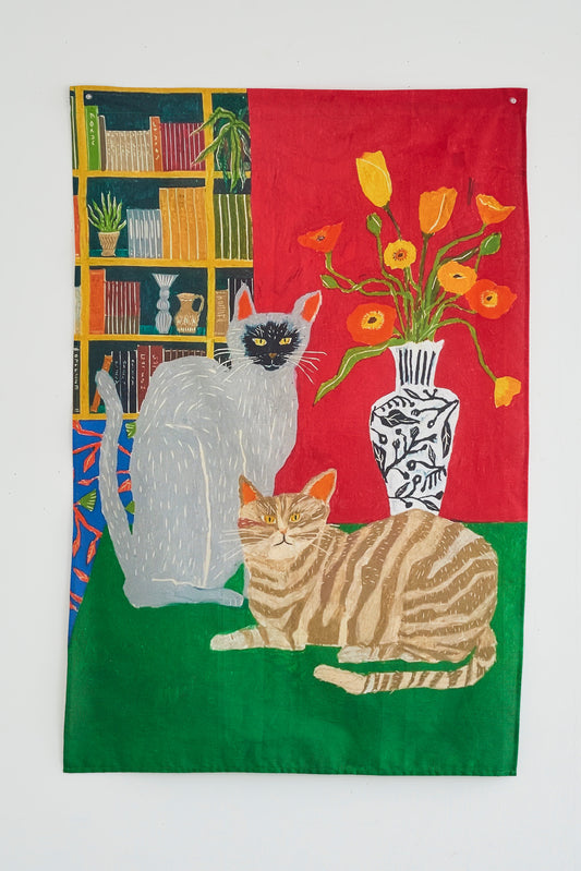 [Preorder] Neko Noe Life with Cats Cotton Sheeting EYX-1810-1