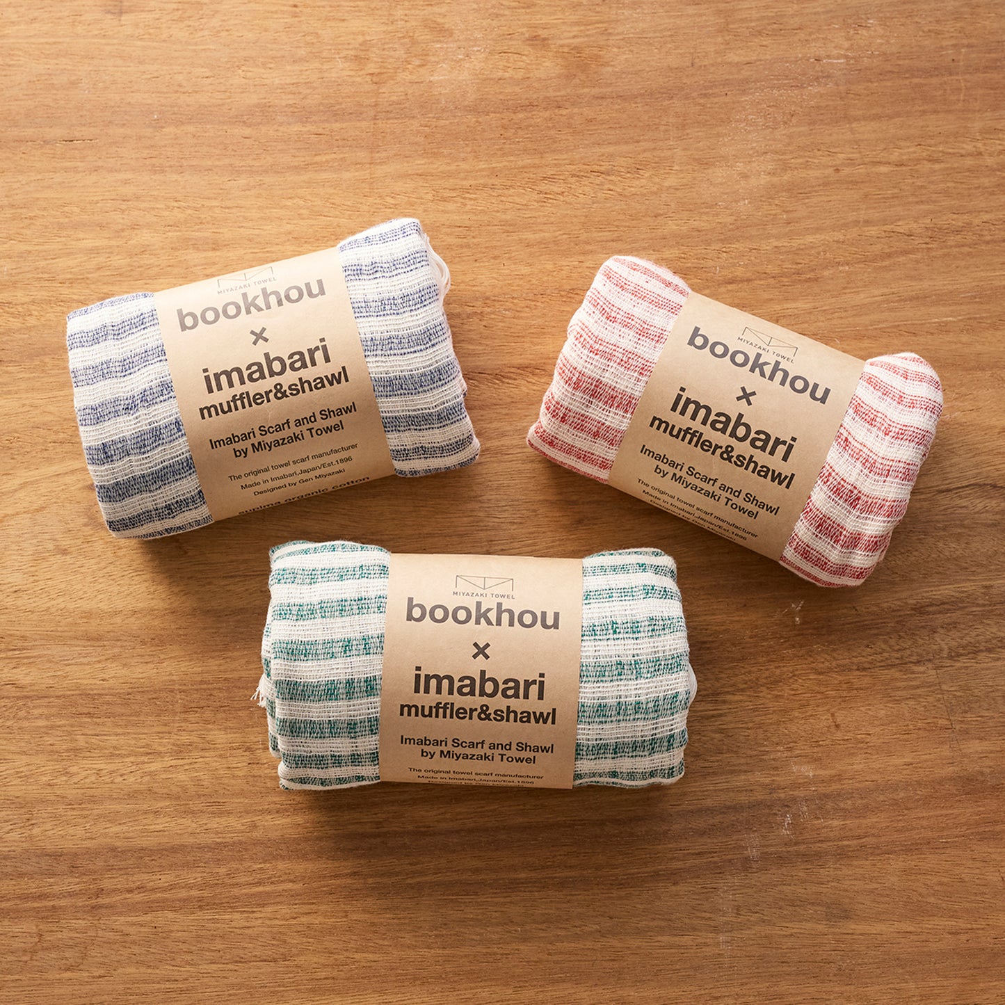 [Product] bookhou Imabari Muffler Shawl - Shima