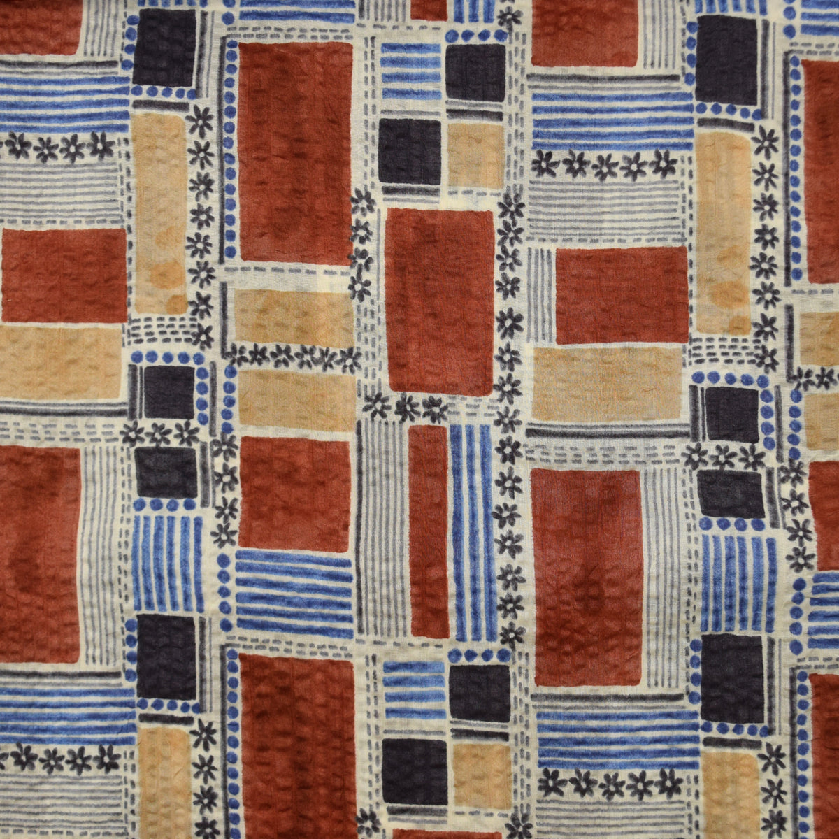 HOKKOH Cotton Lawn Miracle Wave 7027-630-4