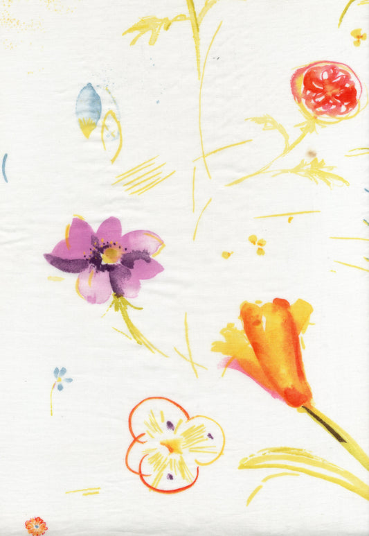 [Preorder] nani IRO Hana no toki niwa Organic Cotton Double Gauze EGX-11440-1