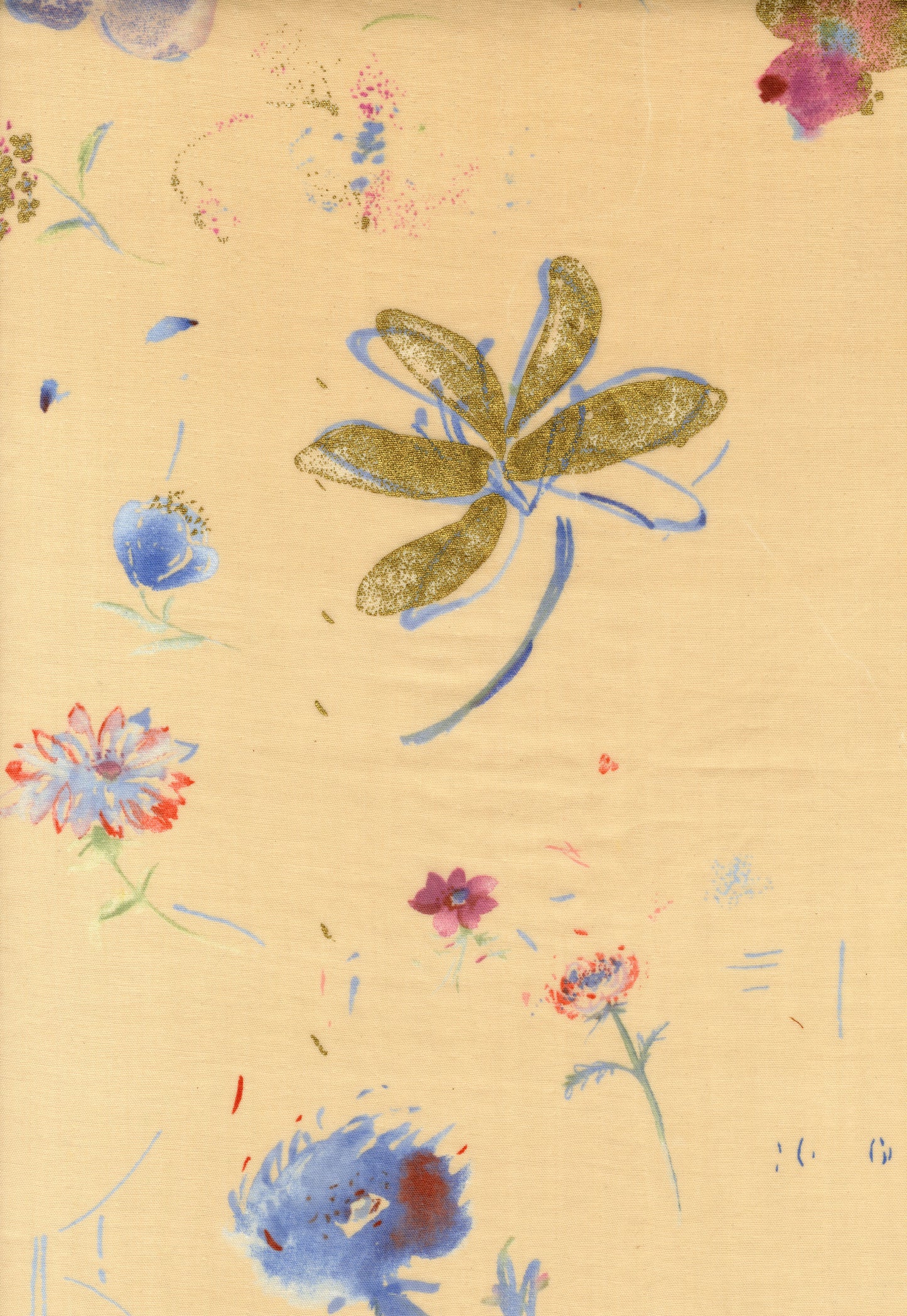 [Preorder] nani IRO Hana no toki niwa Organic Cotton Double Gauze EGX-11440-1